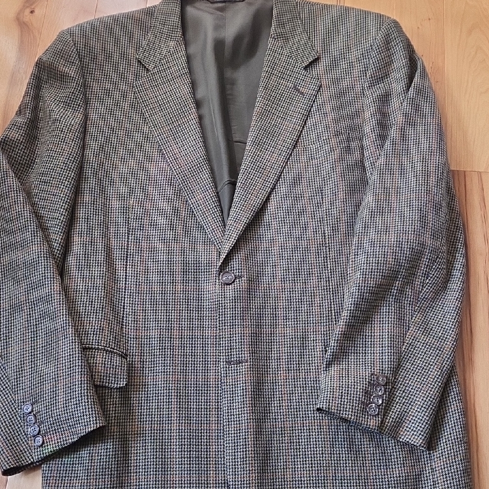 Canali Italian Wool Tweed Blazer 46r